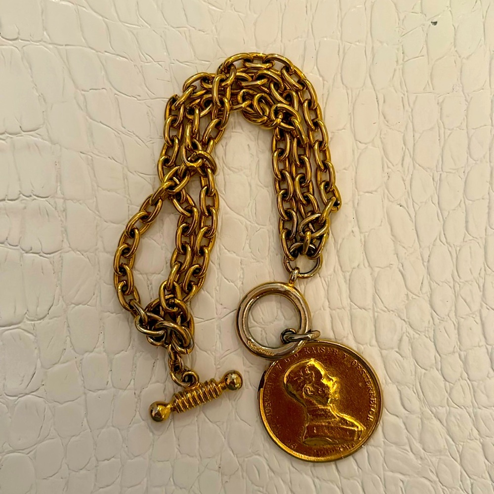GOLD Chain Bracelet Coin